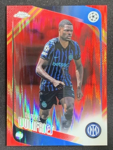 Denzel Dumfries 2025-26 Topps Chrome UCC Hongbao Red Refractor Base #145 -ds2