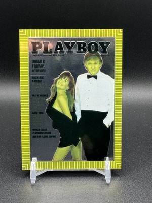 1995 Playboy Chromium Cover Card Edition 1 Donald Trump #85 March 1990 NM+