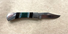 Lac Coute Oreilles LCO Vintage Inlaid 3 In Pocket Knife W/ Custom Case