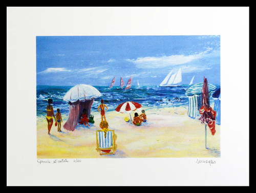 Desnoyers, Serge - Au bord du mer - Farblithografie - handsigniert - Bild 1 von 1