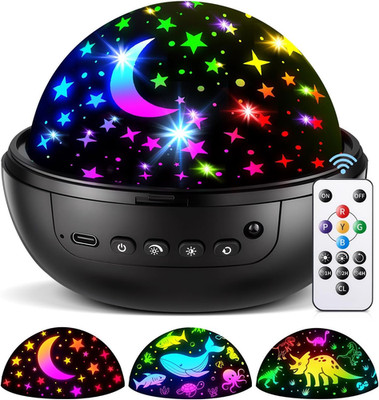 COOLNIGHT Night Light for Kids, 93 Lighting+3 Films Kids Night Light Projector,