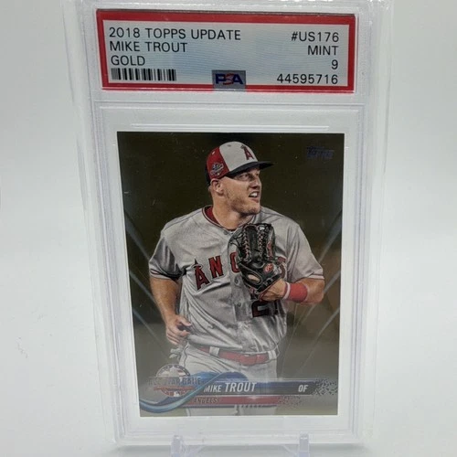 Topps 2018 Update Series Mike Trout All-Star Gold #US176 /2018 PSA 9 Angels