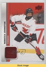 2023 Team Canada Juniors Women's WC Red Foil Rebecca Johnston #51 READ y0p