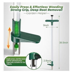 Walensee Weed Puller Standup Weed Root Pulling Tool and Picker, Grabber (1 Pack)