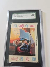 Vintage 1958 Leaf Cardo Trading Cards Presidents #W-3 Thomas Jefferson SGC 8