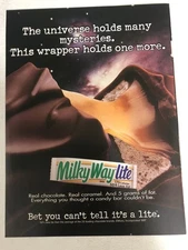 1997 Milky Way Lite Candy Bar Print Ad Vintage Advert pa12