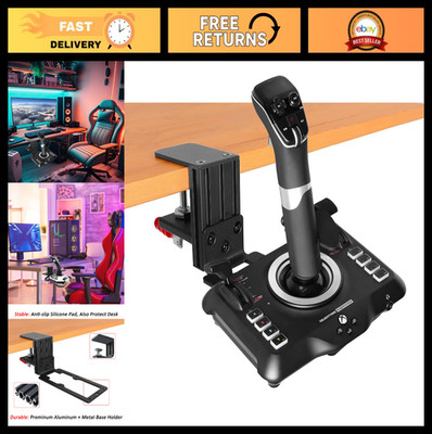 Desk Mount for Flight Sim Joystick - Compatible with Logitech & Turtle Beach, Me