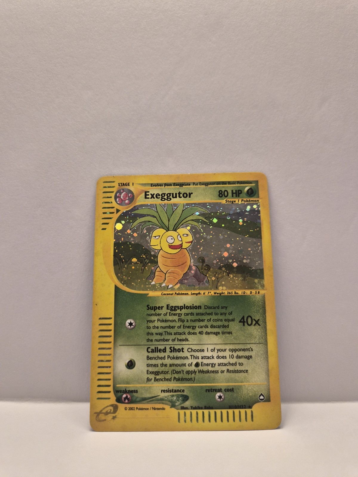 Exeggutor H10/H32 Aquapolis Holo LP Near Mint Condition