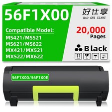56F1X00 Toner Cartridge Compatible for Lexmark 56F1X0E MX421 MX521 MX522 MX622
