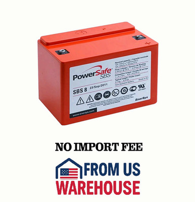 EnerSys PowerSafe SBS-8 Sealed Lead Acid Battery 12.0v 8.0Ah