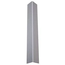 PAWLING CGT-12-4-210 Corner Guard, Textured, Silver Gray, 90 Deg., 1-1/2"W X