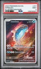 2023 POKEMON SVI EN-SCARLET & VIOLET ILLUSTRATION RARE #207 DONDOZO PSA 9