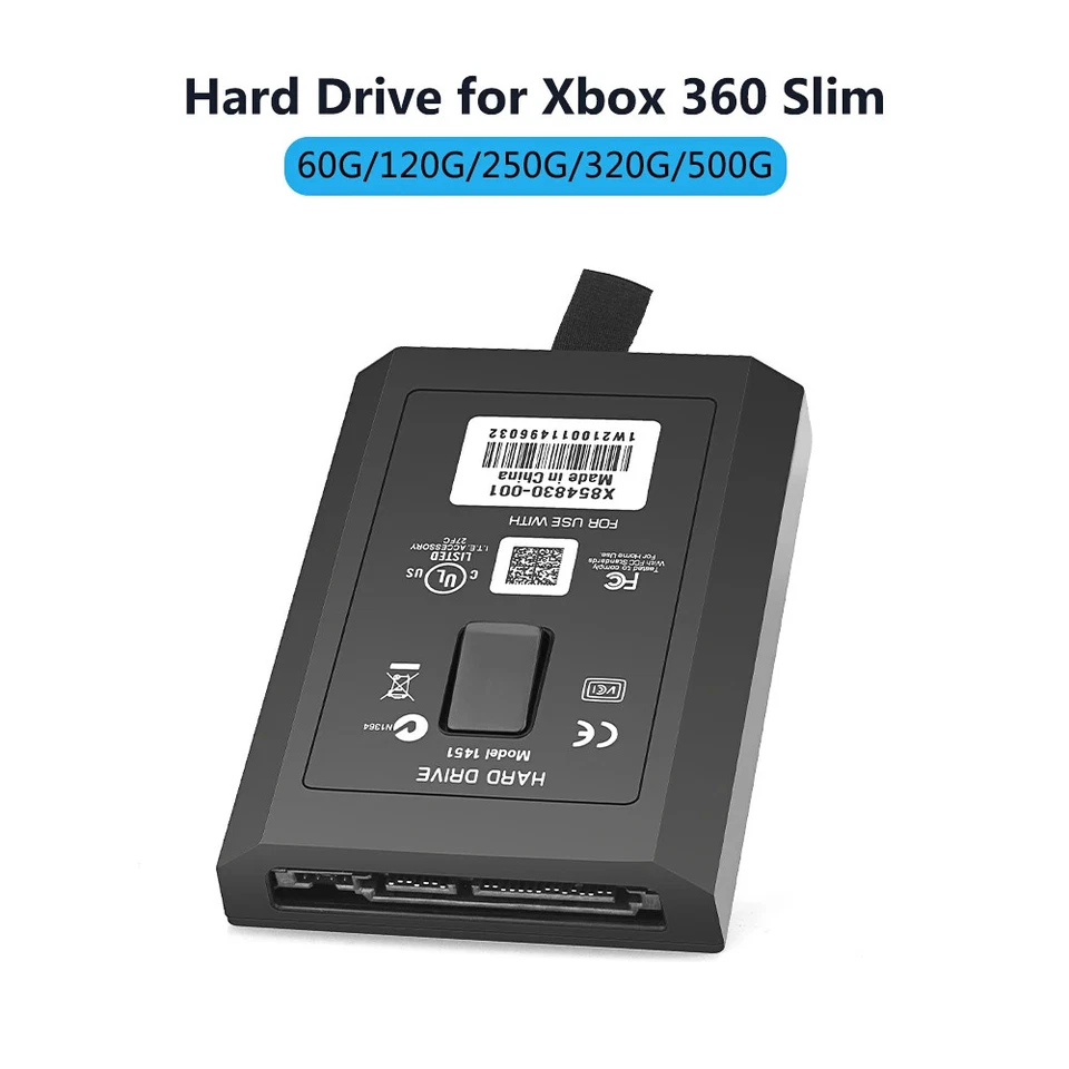 320GB 250GB 60GB 120GB 500GB Hard Drive Disk for Xbox 360 Slim Game  - Immagine 2 di 4