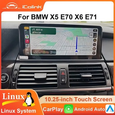 Autoradio Für BMW X5 E70 X6 E71 CCC 10.25 Zoll Android Auto CarPlay TouchScreen