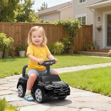 Macchina Cavalcabile Bambini 18-36 Mesi con Clacson 65x28x39 cm Nero DecHome