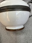 Rare Early Porcelain & Pewter Covered Sugar Dish  — photo 2