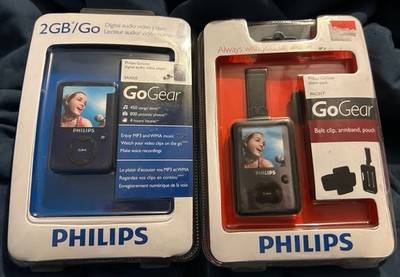 Philips GoGear 2gb digital audio video player blue with Move Pack NEW SA3020