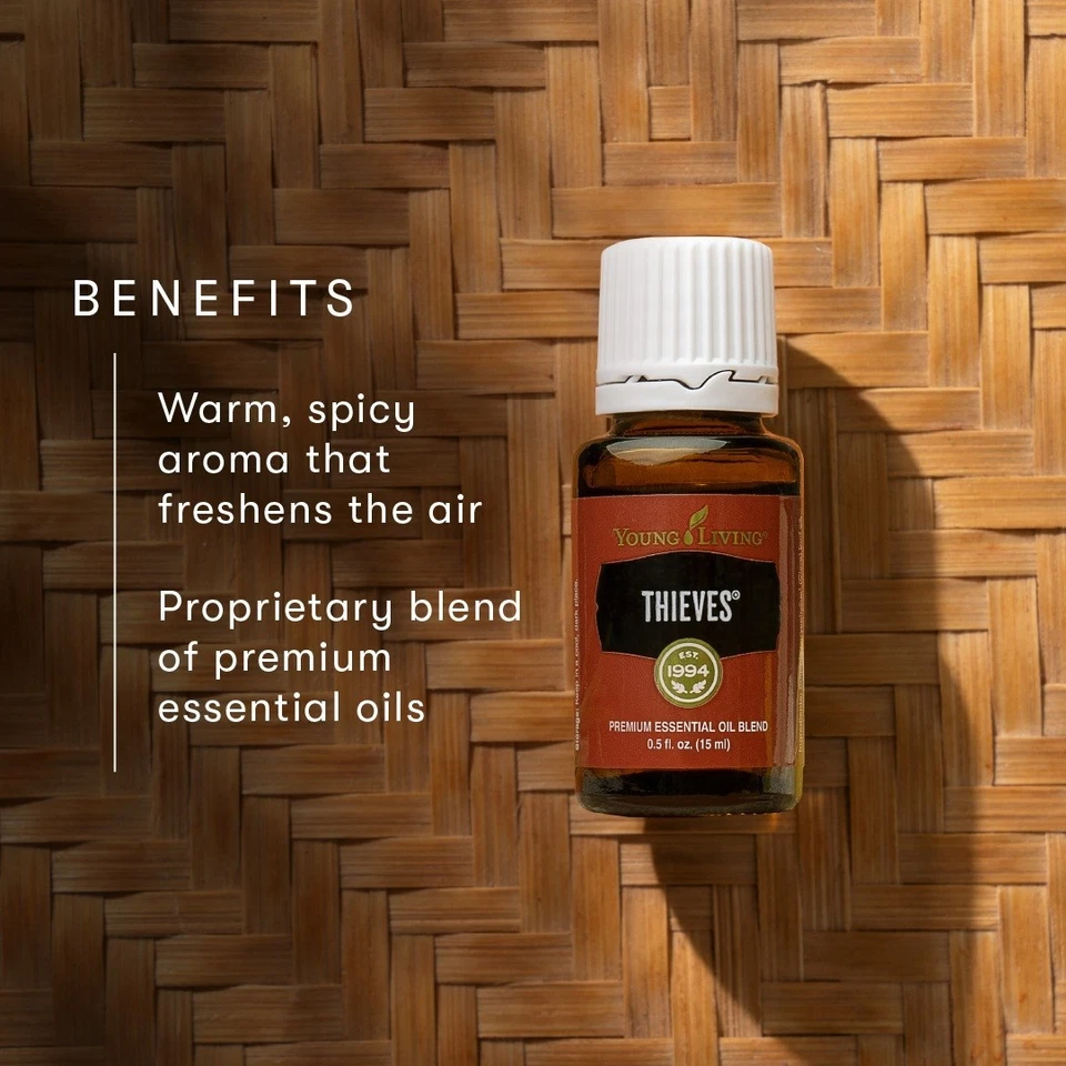 3 Botellas Young Living Thieves 15 ml Mezcla de Aceite Esencial Premium🔥❗️Vendedor de EE. UU.️❗️ Foto 3 de 4