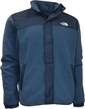 The North Face Mens Shady Blue Tundra Fleece Full Zip Jacket, L Large TNF-166