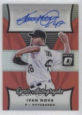 2017 Panini Donruss Optic Optic Auto Red Prizm 9/25 Ivan Nova #OA-IN Auto id4