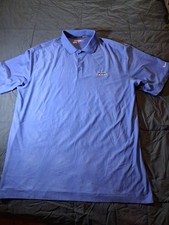 Nike Golf Dri-FIT Tour Performance Polo Shirt Mens XL Solid Blue Short Sleeve