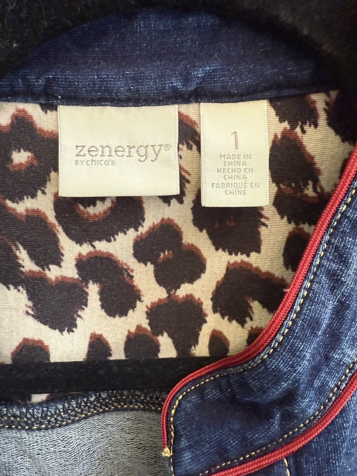 CHAQUETA VAQUERA ELÁSTICA ZENERGY Chico's militar/príncipe adorno talla 1(m) Foto 2 de 4