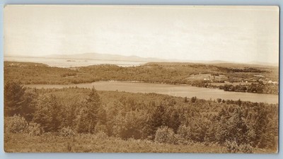 c1930s Scenic View Of Joe's Pond Danville Vermont VT RPPC Photo Vintage Postcard