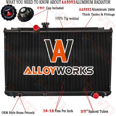 3Row Radiator For 1996-2001 Toyota Mark II Chaser JZX100 1JZ-GTE 2.5L L4 MT 1999
