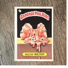 Garbage Pail Kids Topps Meltin' Milton 177a Sticker Trading Card 1986