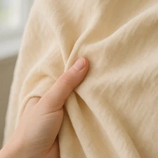 Bisque Linen Fabric by the Yard – Soft Material for Sewing, Dresses & Home Décor