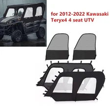 Soft Side Door Cab Enclosure Kit For 2012-22 Kawasaki Teryx4 4 seat UTV models