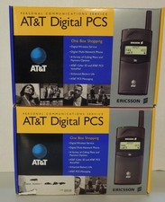 Ericsson LX788 Vintage Lot of 2 Black AT T Phones One is NEW