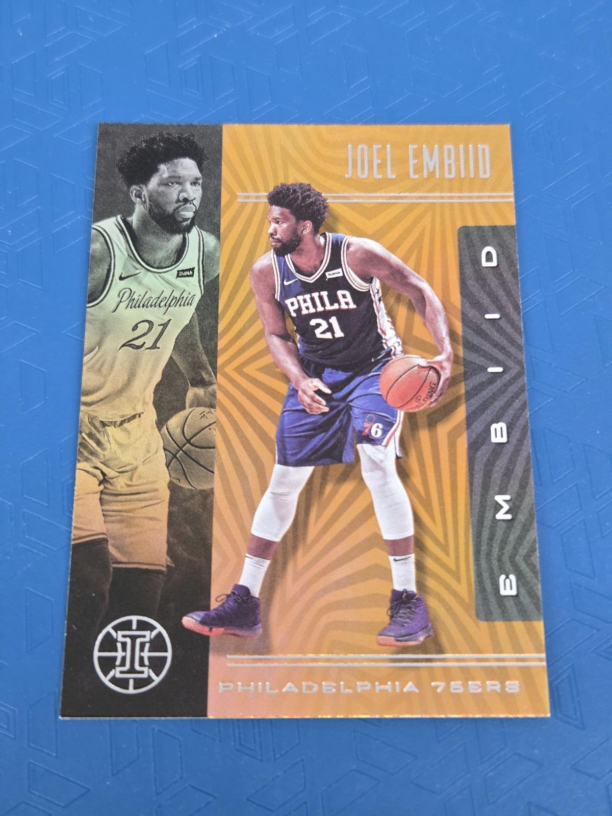 2019-20 Panini Illusions Orange #63 Joel Embiid 76ers BASKETBALL Card 2J