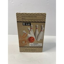 Crafted Imports Desktop Bowling Game Mini Tabletop Set 950087 NEW