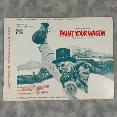 1970 Paint Your Wagon Easy-To-Play Piano Selection Chappell Sheet Music Songbook