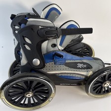 LandRoller Mojo Side Wheeled Inline Skates Mens Size 10 Women 11 Blue/Black/Grey