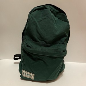 Vintage 80s L.L.Bean Hunter green Canvas Backpack Hiking Camping 