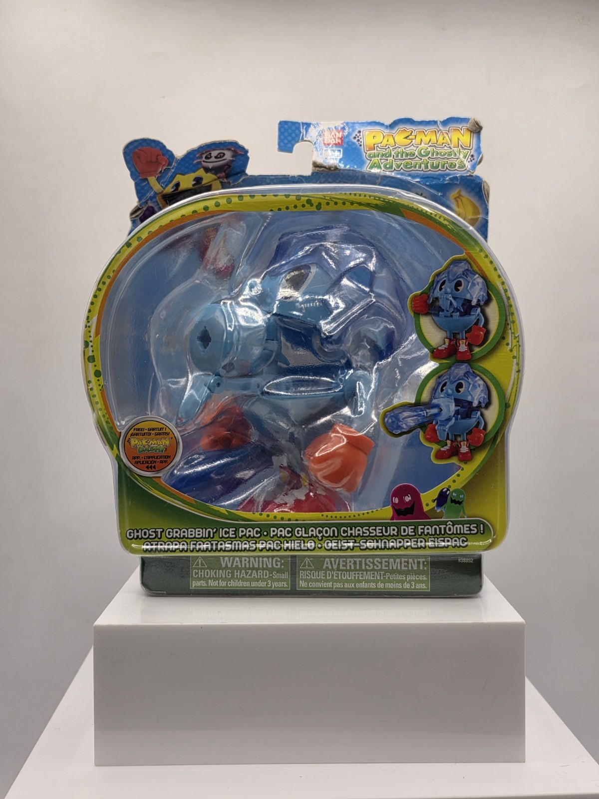 Bandai Pac Man And The Ghostly Adventures Ghost Grabbin Ice Pac Figure