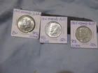1964 LOT OF 3 Kennedy Half Dollars     90% Silver BID TO WIN
