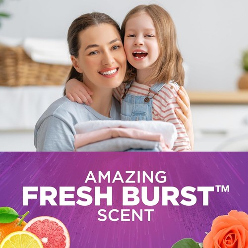 Detergente líquido para ropa 100,5 fl oz chorro de olor fresco para manchas y O... - Imagen 6 de 11