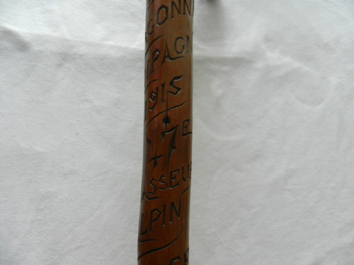 RARE canne de poilu WWI 47 e Chasseurs Alpin Argonne Champagne Alsace - Picture 9 of 20