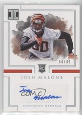 2017 Panini Impeccable Rookie Auto Silver 4/49 Josh Malone #175 Auto w5c