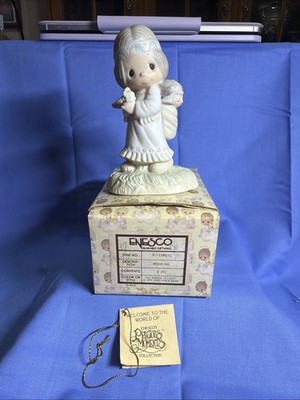 Precious Moments Porcelain Figurine Indian Girl 'His Burden Is Light' E1380G