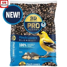 Wild Bird Food Finch Lovers Blend Nutritional Seeds Goldfinches Chickadees 5lb