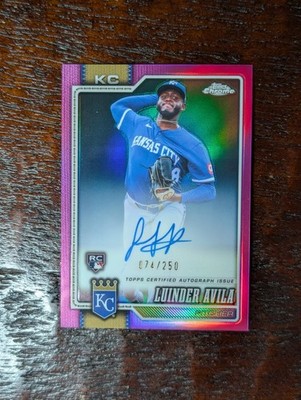 2026 Topps Chrome Luinder Avila RC Auto #CPA-LAA Royals Purple /250