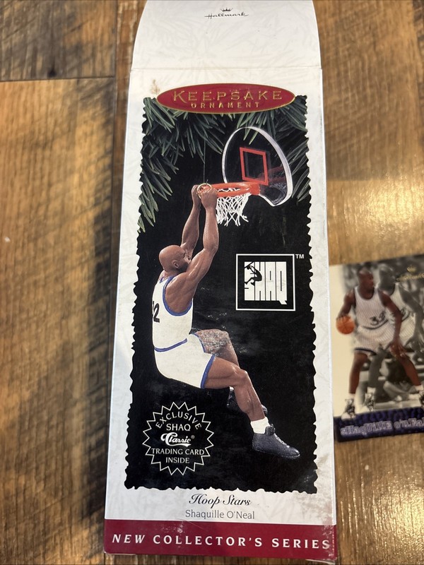 1995 Hallmark Keepsake Christmas Ornament Shaquille O'Neal Orlando Magic W/ Card