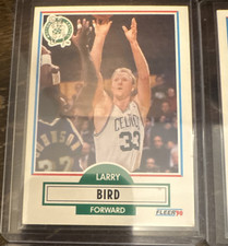 Larry Bird NBA Card Lot 8 Fleer 90, NBA Hoops, Boston Celtics, 1992 USA Team