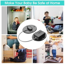 Heavy Duty Refrigerator Lock Combo - Childproof 4 Pack
