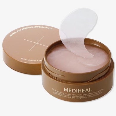  NEW  MediHeal K-Beauty - Retinol Collagen Eye Ampoule Patches, 60 Count