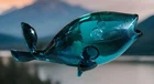 New ListingBlue Glass Fish Sculpture Blenko Style? 12"